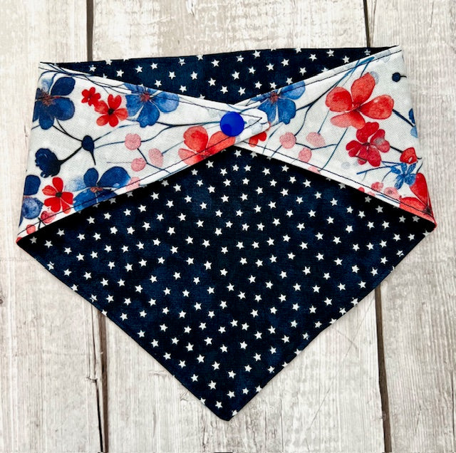 Reversible Snap-On Dog Bandanas