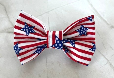 Patriotic Puppy Parade Bow Tie - Stars and Stripes Edition