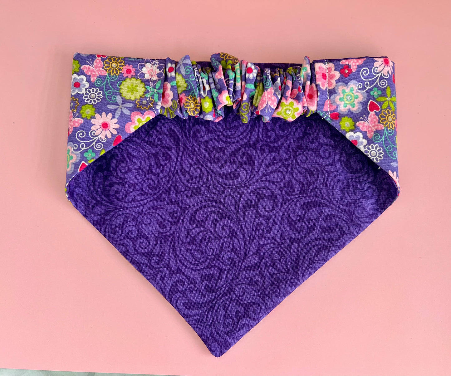 Purple Paws Dog Bandana