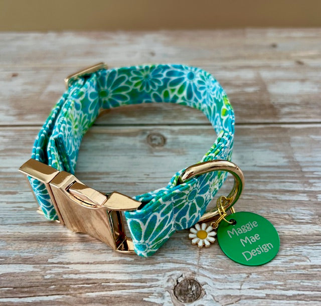 Groovy Garden Pups Dog Collar