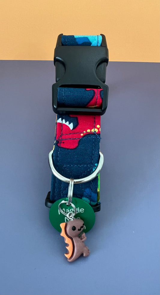 Digging Dinosaurs Dog Collar