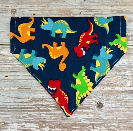 Digging Dinos Over The Collar Dog Bandana