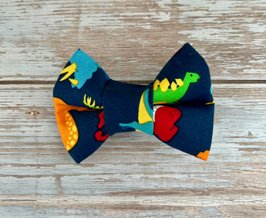 Digging Dinos Dog Bow Tie