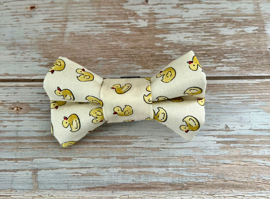 Rubber Ducky Dog Bow Tie