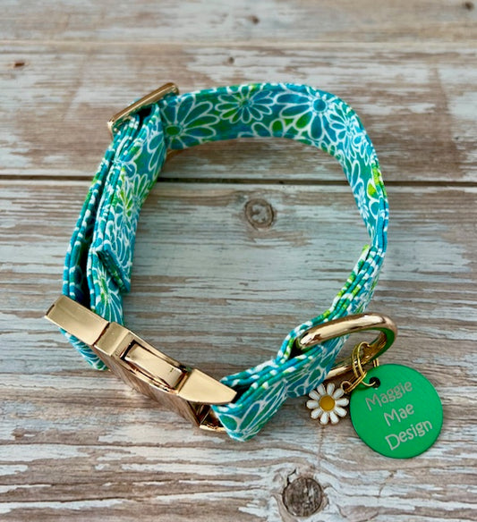 Groovy Garden Pups Dog Collar