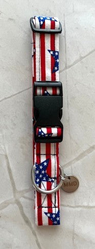 Patriotic Puppy Parade Dog Collar