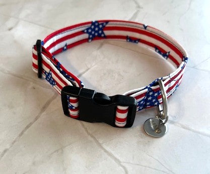 Patriotic Puppy Parade Dog Collar